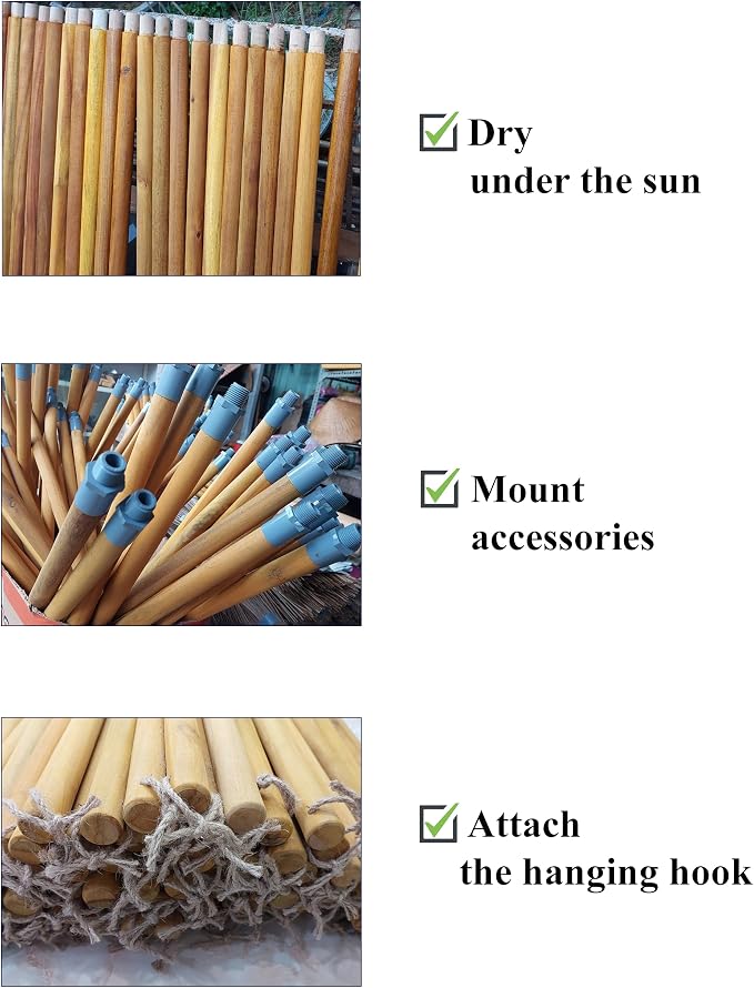 Coconut Broom - 55 Inches Length, Heavy Duty Broom - Image 7
