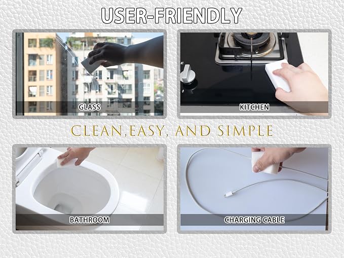 100 Pack Magic Cleaning Sponge Eraser 2X Density Melamine Foam Kitchen Dish - Image 3
