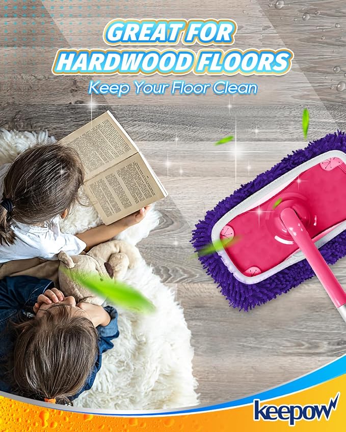 8Pcs Reusable Microfiber Mop Pads Compatible - Image 8