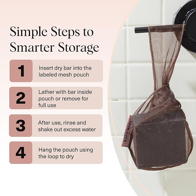 Kitsch Bar Soap Saver Bag – Patented Mesh Bag Soap Holder - Image 7
