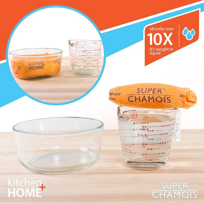 Super Chamois - Extra Large 20" X 27" Super Absorbent Cleaning Cloth - 4 Pack - - Image 4
