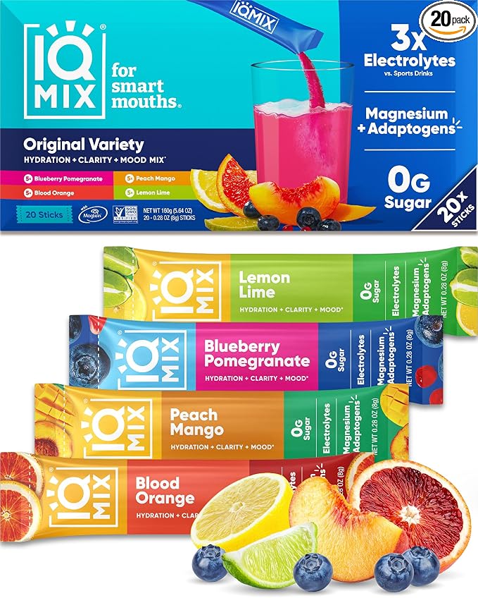 IQMIX Hydration Electrolyte Powder – 4-in-1 Formula by IQBAR