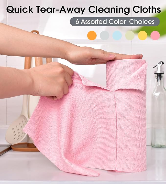 KitchLife Microfiber Cleaning Cloth Roll - Image 5