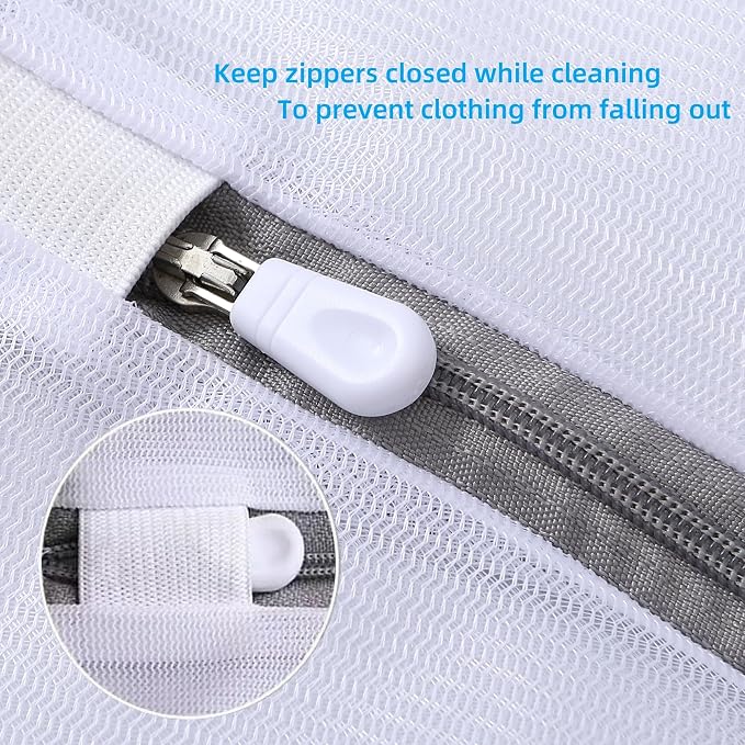 Lingerie Bags for Washing Delicates Pack Of 3 L/M/S Laundry Bags Mesh Wash Bags - Image 4