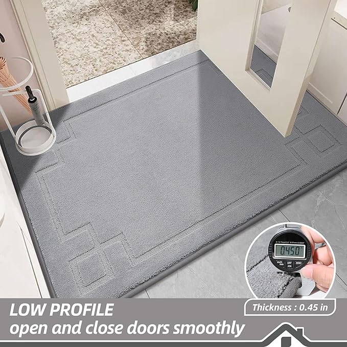 BEQHAUSE Door Mat 24" x 60", Non-Slip Door Mats Indoor Entryway Rugs Washable - Image 6