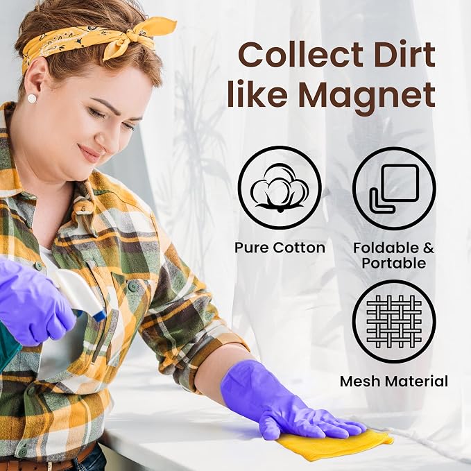 Tack Cloths - 6 Pcs, Remove Dust, Sanding Particles, Clean & Polish - Image 3