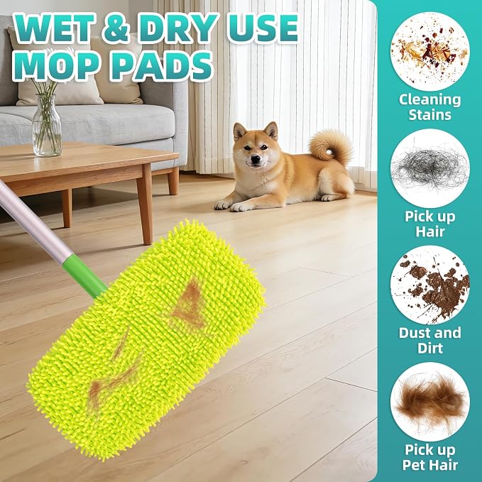 6 Pack Reusable Mop Pads Compatible - Image 3