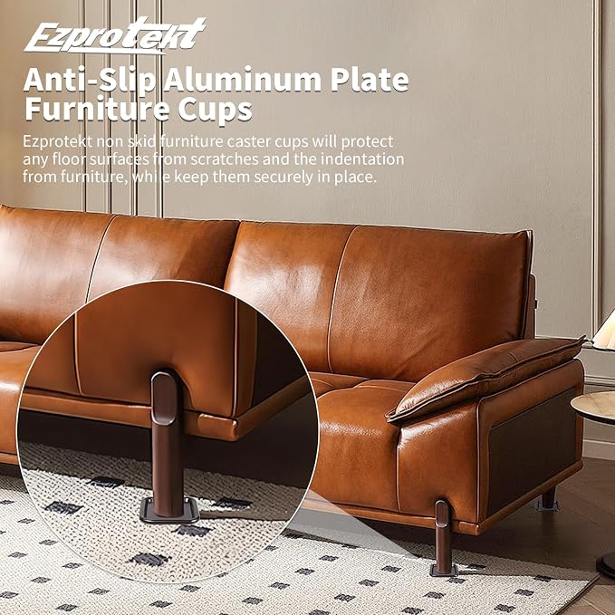 Ezprotekt 2 1/2" Square Non Slip Furniture Pads - Image 6