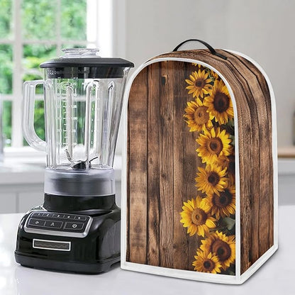 Cute Sunflower Blender Covers Kitchen Appliance Dust Cover Blender Protector Washable Anti Splash Coffee Maker Food Processor Protection Covers for Women