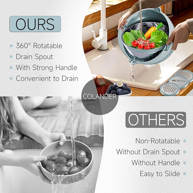 4-1 Strainer Bowl with Lid Set - Image 4