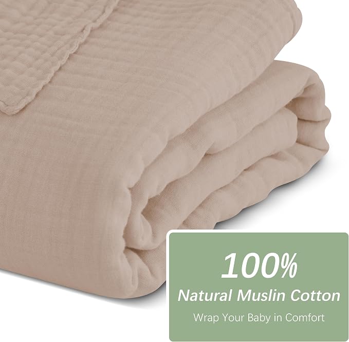SWEET DOLPHIN Muslin Baby Bath Towels Blanket - Image 4