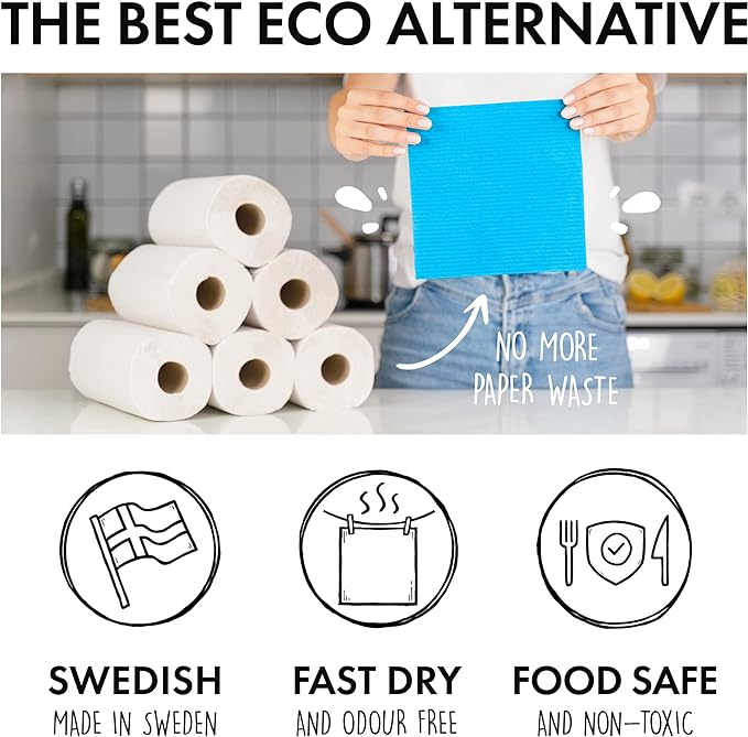 SUPERSCANDI 6 Pack Swedish Dishcloths - Image 6