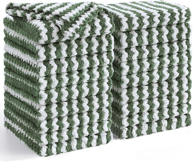 Homaxy 18 Pack Kitchen Dish Cloths, Ultra Soft and Absorbent Dish Towels by Homaxy