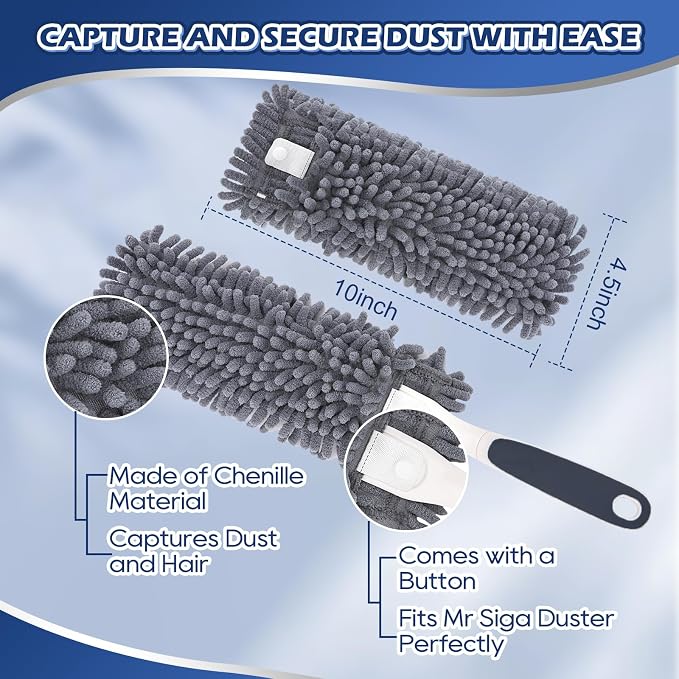 Reusable Microfiber Duster Refills Compatible - Image 2