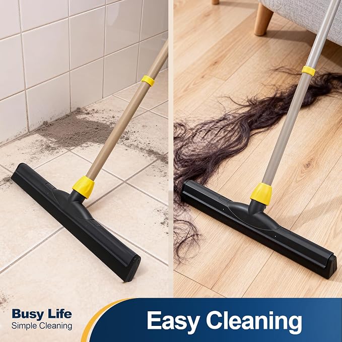 Yocada Floor Squeegee Scrubber Adjustable Telescopic Pole Heavy Duty Household - Image 8