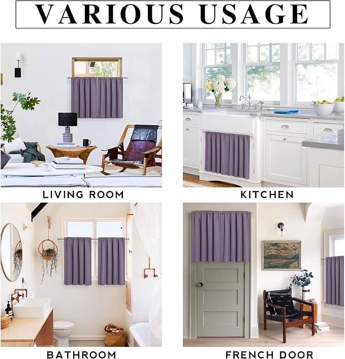 RYB HOME Bathroom Window Curtains - Image 8
