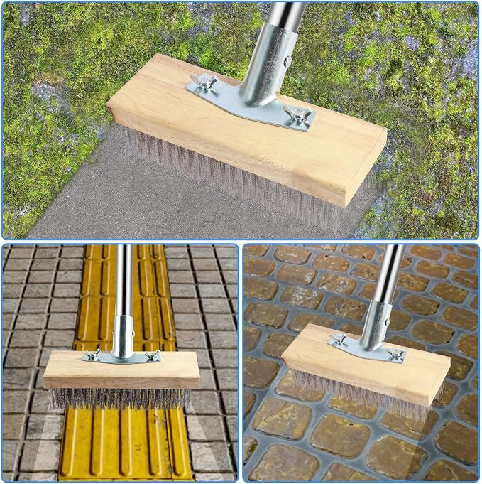 2 Pack Stainless Steel Floor Scrub Brush - Image 6