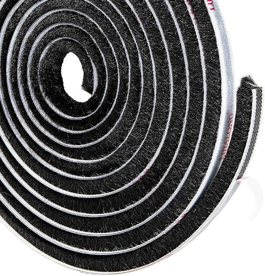TORRAMI Brush Weather Stripping 11/32 inch x 11/32 inch x 16 ft Seal and Sound by TORRAMI