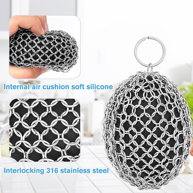 Cast Iron Scrubber & Scraper Set - Image 2