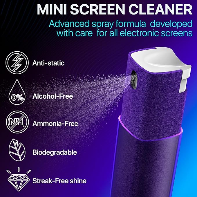Mini Screen Cleaner Spray – Finger Proof Screen Cleaner - Image 2