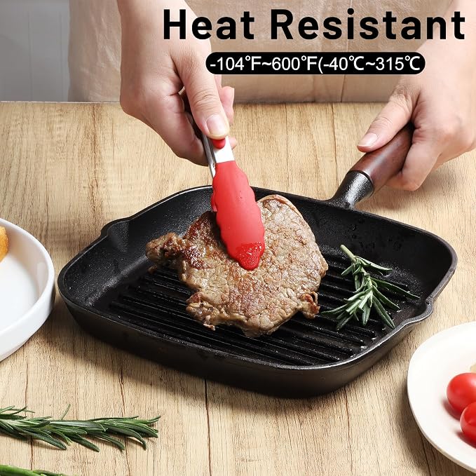 Hotec Mini Silicone Kitchen Tongs - Image 3