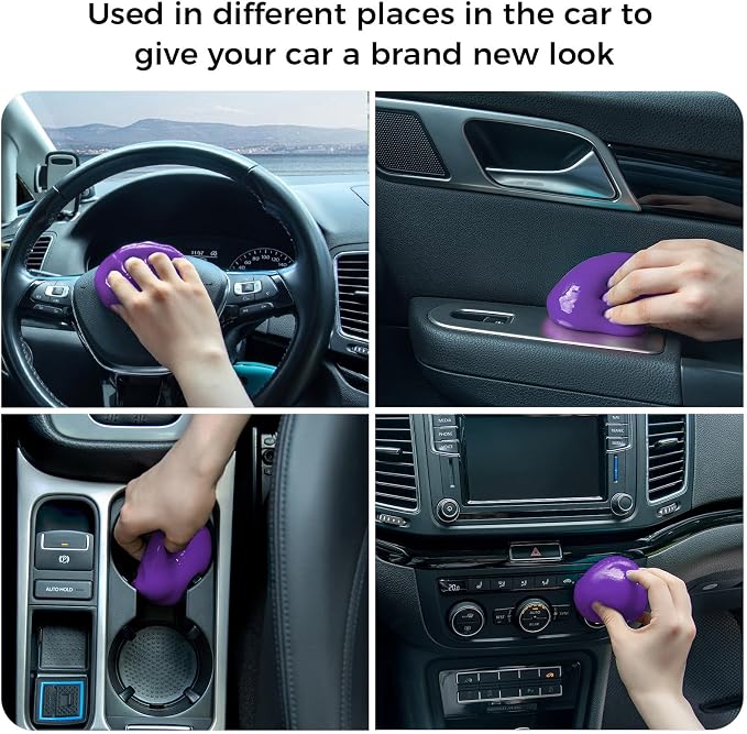 COLORCORAL 2-Piece Lavender Scented Car Cleaning Gel - Image 8