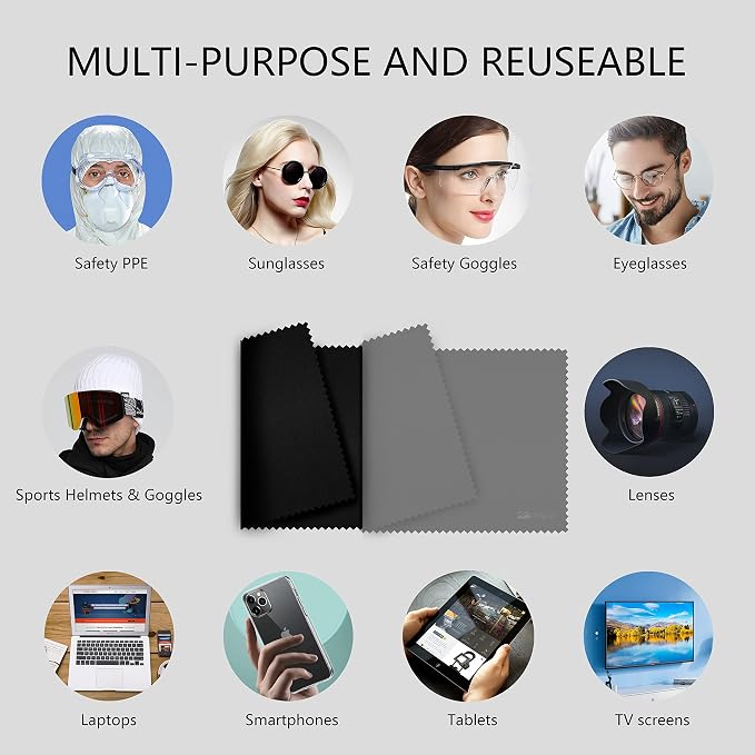 Bilymate Multi-Purpose New Large Size Microfiber Eyeglass & Lens & Laptop - Image 9