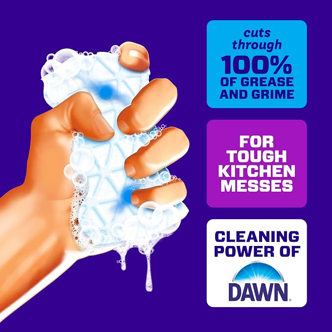 Mr. Clean Magic Eraser Foaming Sponge, Kitchen Grease Eraser, Dawn Cleaning - Image 3