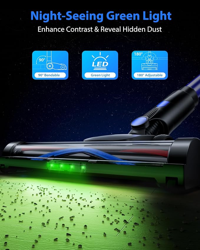 Cordless Vacuum Cleaner, 45KPA Stick Vacuum Cleaners - Image 3