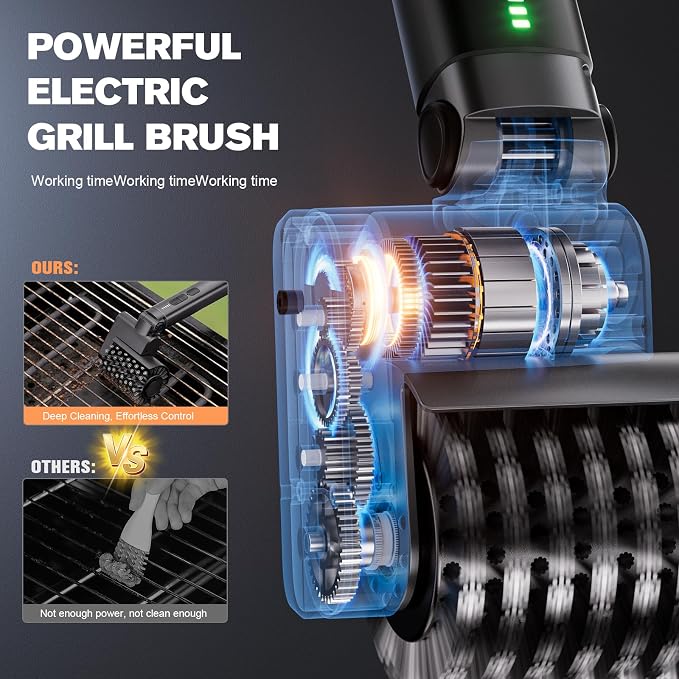 Electric Grill Brush for Outdoor, Electric Grill Cleaner - Image 2