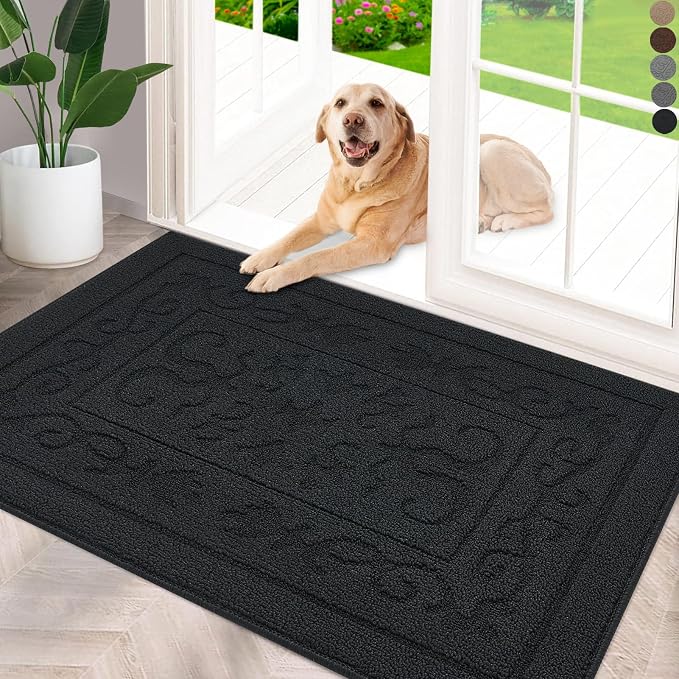 FONEYI Indoor Door Mat 20" x 32", Dirt Trapper Door Mats Non-Slip Entryway Rugs by FONEYI