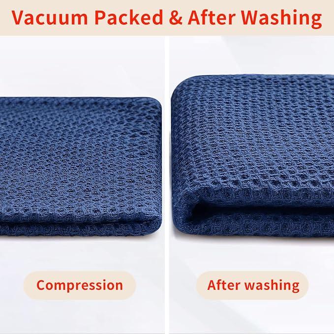 Homaxy 100% Cotton Waffle Weave Kitchen Dish Cloths, Quick Drying Dish Rags - Image 7