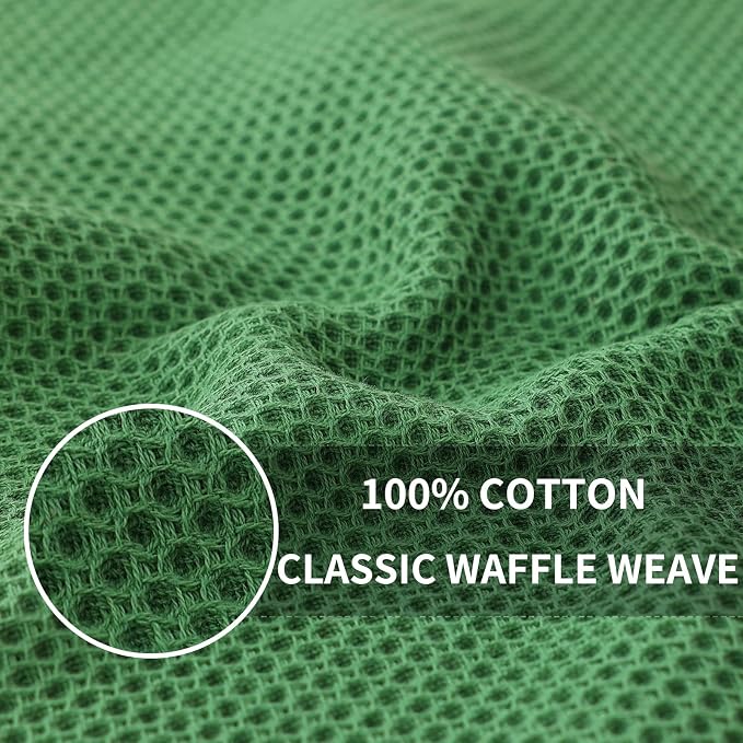 Homaxy 100% Cotton Waffle Weave Kitchen Dish Cloths, Quick Drying Dish Rags - Image 2