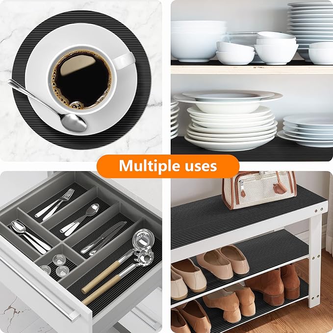 Shelf Liners for Kitchen Cabinets Non Adhesive Drawer Liner EVA Material - Image 6