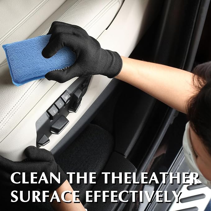 Mudder 8 Pcs Car Interior Scrubbing Sponge 5'' x 3'' Fiber Car Wax Applicator - Image 6
