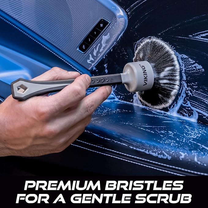 VIKING Car Detailing Brush Set for Car Cleaning Kit, Super-Soft Bristles for - Image 2
