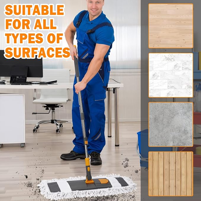 MASTERTOP Dust Mop for Floor Cleaning, Microfiber Floor Mop - Image 5