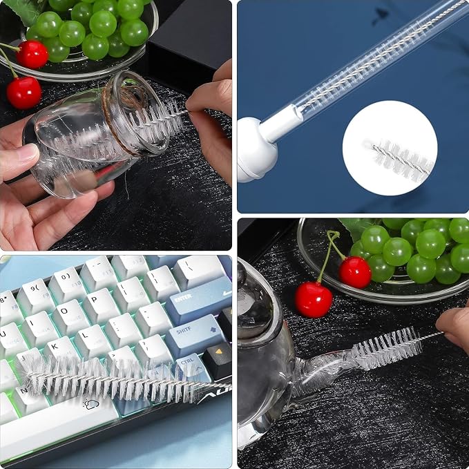 10 Pcs Nylon Straw Cleaning Brush Set – Bottle Pipe Cleaner Brushes - Image 5