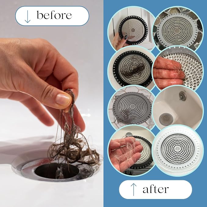 Shower Drain Hair Catcher – Ultra ShowerRing 5" Drain Cover - Image 5