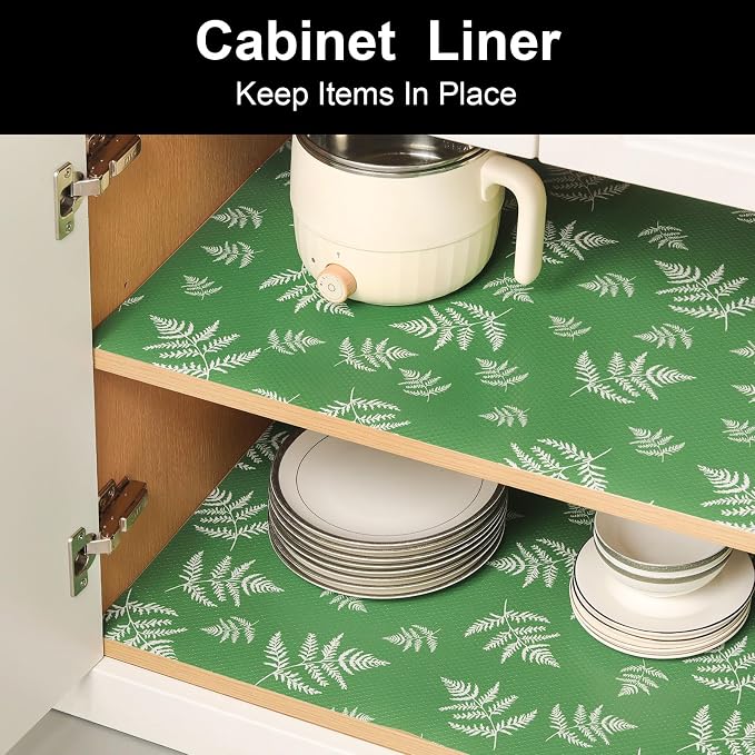 Cooyes Shelf Liners for Kitchen Cabinets Refrigerator Liners Waterproof & - Image 6