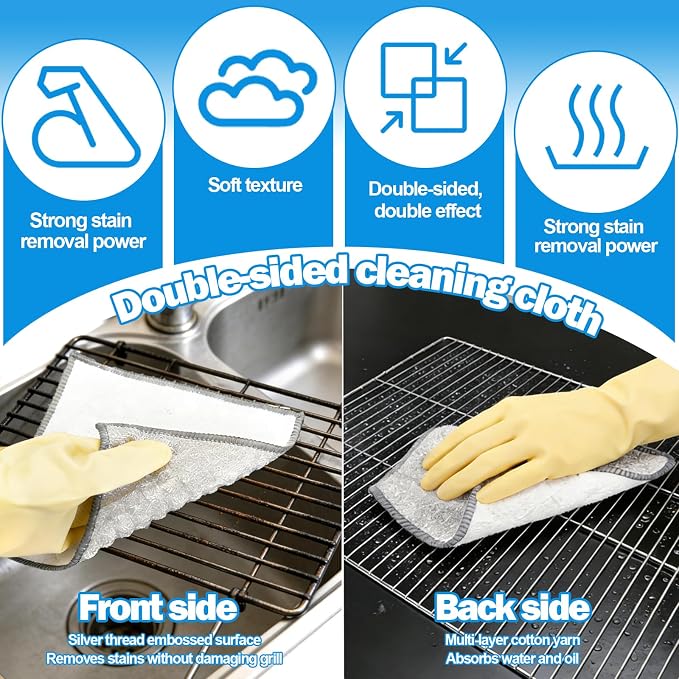 XANGNIER 9 Pack Oven Rack Cleaning Bags Kit - Image 5