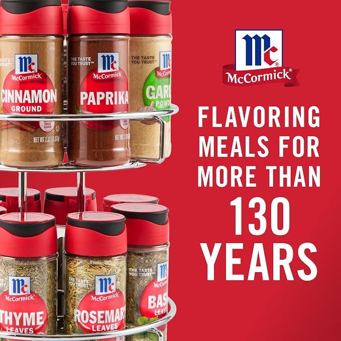 McCormick Spice Rack, Two Tier Chrome, Featuring 16 Herbs & Spices - Image 17