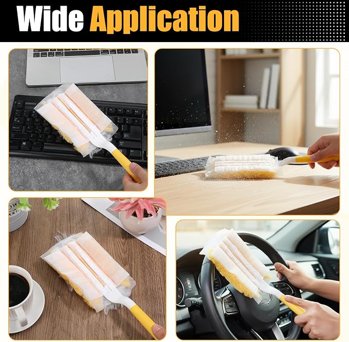 62 Pcs Duster Refills for Swiffe Duster, 360° Heavy Duty Dusters Refill - Image 7