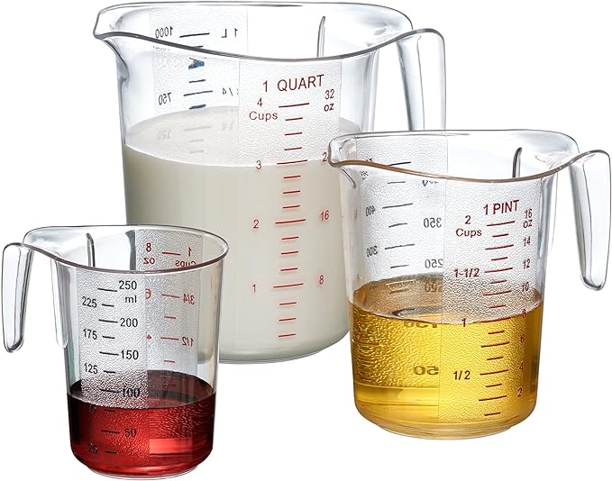 Amazing Abby - Melissa - Plastic Measuring Cups, Food-Grade Measuring Jugs by AmazingAbby