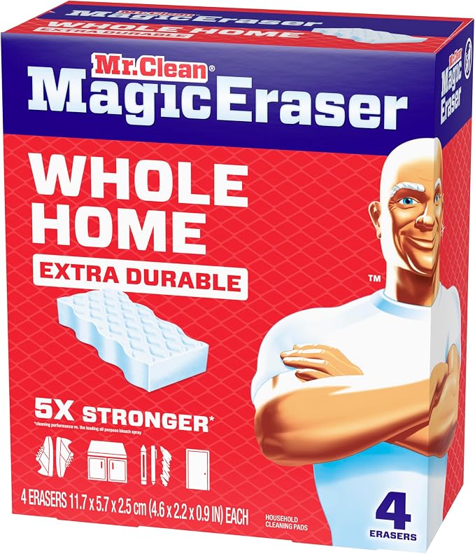 Mr. Clean Magic Eraser Sponge, All Purpose Cleaner, Cleaning Scrubber, Shower - Image 12