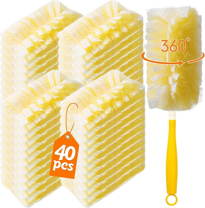 40 Count 360° Heavy Duty 2 Sided Duster Refills Compatible by Senowi