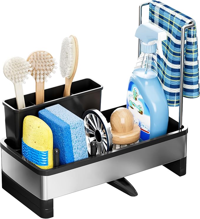 Stainless Steel Sink Caddy, Sponge Holder - Image 9