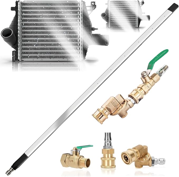 24 Inch Radiator Cleaning Wand, 4500 PSI Stainless Steel Radiator Cleaner Wand by Unknown