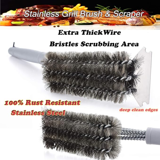 Grill Brush and Scraper-Best BBQ Brush - Image 2