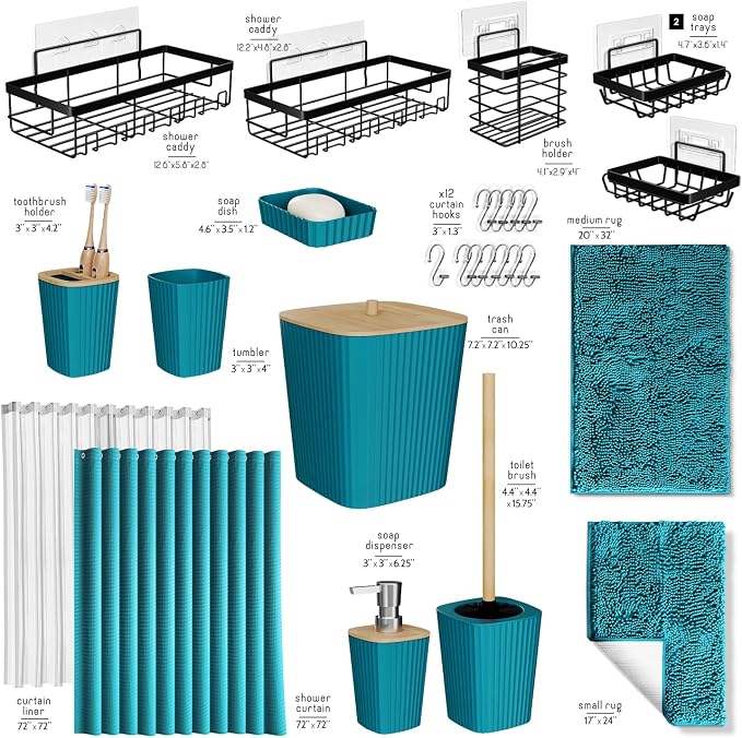 Clara Clark Bathroom Accessories Set - Image 3